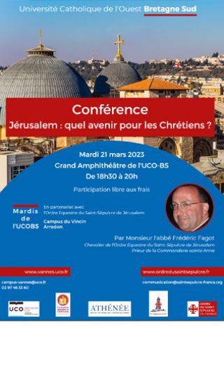 Affiche de la conférence : toits de Jérusalem